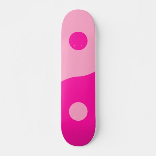 Yin Yang Pink Skateboard (Vorne)