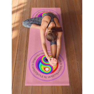 Yin Yang Pink Workout, Pilates und Yogamatte