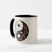 Yin Yang Plant Stars Meditation Mug Tasse (Vorderseite Links)