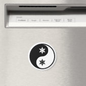 Yin Yang Polizeiarbeit Magnet (In Situ (Geschirrspüler))