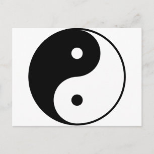 Yin Yang Postkarte