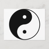 Yin Yang Postkarte (Vorderseite)