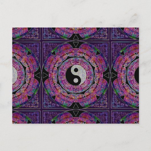 Yin Yang Postkarte (Vorderseite)
