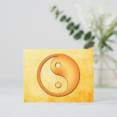 Yin Yang Postkarte (Stehend Vorderseite)