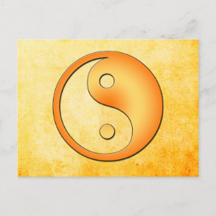 Yin Yang Postkarte