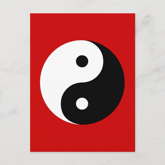 Yin Yang Postkarte (Vorderseite)