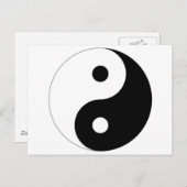 Yin Yang Postkarte (Vorne/Hinten)