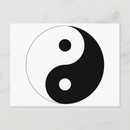 Yin Yang Postkarte (Vorderseite)