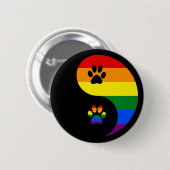 Yin-Yang Pride Button (Vorne & Hinten)