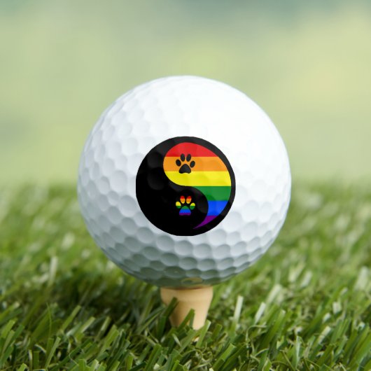 Yin-yang Pride Golfball (Insitu T-Shirt)