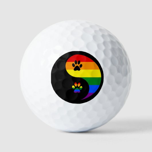 Yin-yang Pride Golfball (Vorderseite)