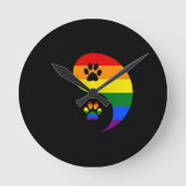 Yin-yang Pride Runde Wanduhr (Vorderseite)