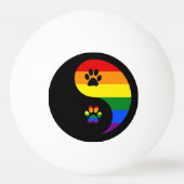 Yin-yang Pride Tischtennisball (Rückseite)