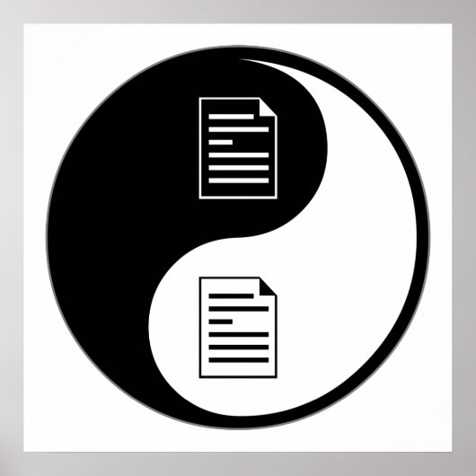 Yin Yang Proofreading Poster (Vorne)