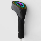 Yin Yang Psychedelic Rainbow Tattoo Golf Headcover (angewinkelt)