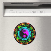 Yin Yang Psychedelic Rainbow Tattoo Magnet (In Situ (Geschirrspüler))