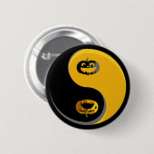 Yin Yang Pumpkins Button (Vorne & Hinten)