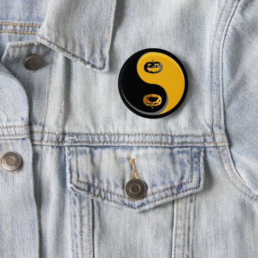 Yin Yang Pumpkins Button (Beispiel)