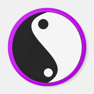 YIN-YANG purpurroter Magnet - besonders