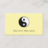 Yin Yang QR Code Holistic Healer Wellness Visitenkarte (Vorderseite)