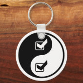 Yin Yang Quality Assurance Engineering Schlüsselanhänger (Vorderseite)