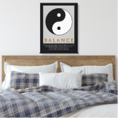 Yin-Yang-Quote Leinwanddruck (Insitu (Schlafzimmer))