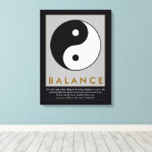 Yin-Yang-Quote Leinwanddruck (Insitu (Holzboden))