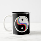 Yin Yang Rainbow Zweifarbige Tasse (Links)