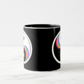 Yin Yang Rainbow Zweifarbige Tasse (Mittel)