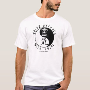 Yin Yang Reiki Kanji T-Shirt