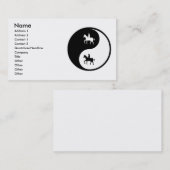 Yin Yang Reiten Visitenkarte (Vorne/Hinten)