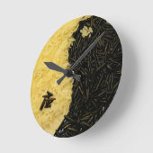 Yin Yang Rice Kitchen Clock Runde Wanduhr (Winkel)
