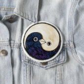 Yin Yang riesiges Harmonie-Abzeichen Tauben Button (Beispiel)