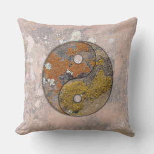 Yin Yang Rock Art Talking Canyons, New Mexico Kissen