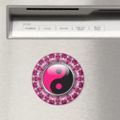 Yin Yang Rosa Herzen Magnet (In Situ (Geschirrspüler))
