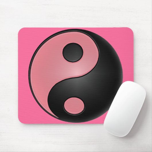 Yin Yang rosa Mausunterlage Mousepad (Mit Mouse)