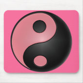 Yin Yang rosa Mausunterlage Mousepad (Vorne)