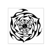Yin Yang Rose Art Briefmarke Gummistempel (Prägung)