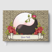 Yin Yang Rose Guest Book Gästebuch (Vorderseite)