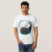 Yin-Yang-Rose Hochzeit T - Shirt (Vorne ganz)