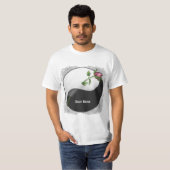 Yin-Yang-Rose Hochzeit T - Shirt (Vorne ganz)