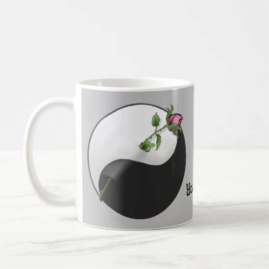 Yin Yang Rose Kaffeetasse (Links)