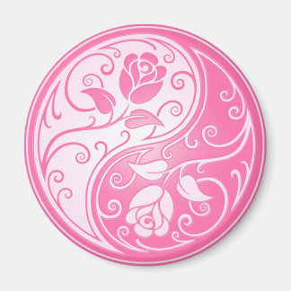Yin Yang Rose, rosa Magnet