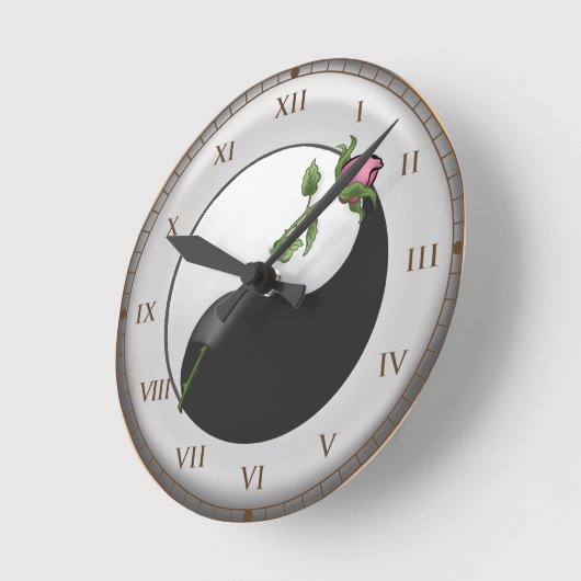 Yin Yang Rose Uhr (Winkel)