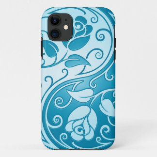 Yin Yang Rosen, blau Case-Mate iPhone Hülle