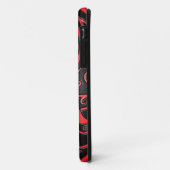 Yin Yang Rosen, Rot und Schwarzes Case-Mate iPhone Hülle (Hinten/Links)