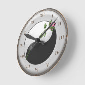 Yin Yang Rosen-Uhr Runde Wanduhr (Winkel)