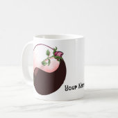 Yin Yang Rote Rose Kaffeetasse (Vorderseite Links)