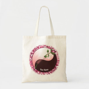 Yin Yang Rote Rose Tasche