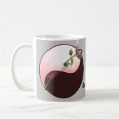 Yin Yang rote Rose Tasse (Links)